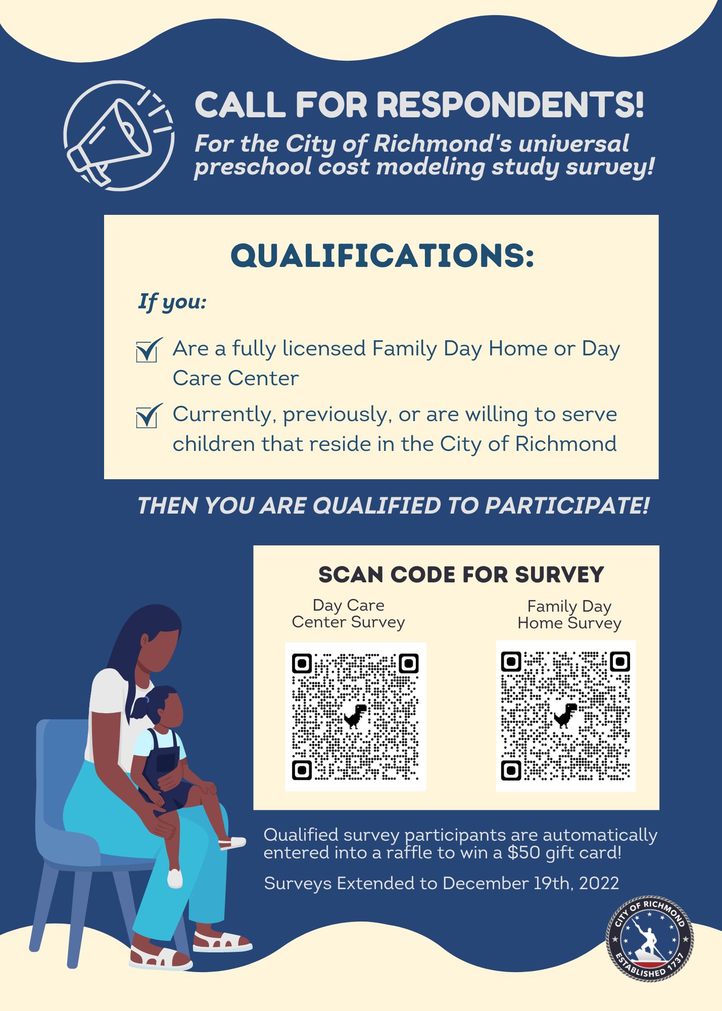 Call for respondents! For the City of Richmond's universal preschool